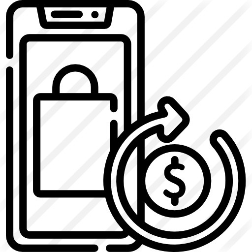 See more icon inspiration related to cash back, business and finance, commerce and shopping, shopping bag, circular arrows, transfer, smartphone, money, mobile and arrows on Flaticon.