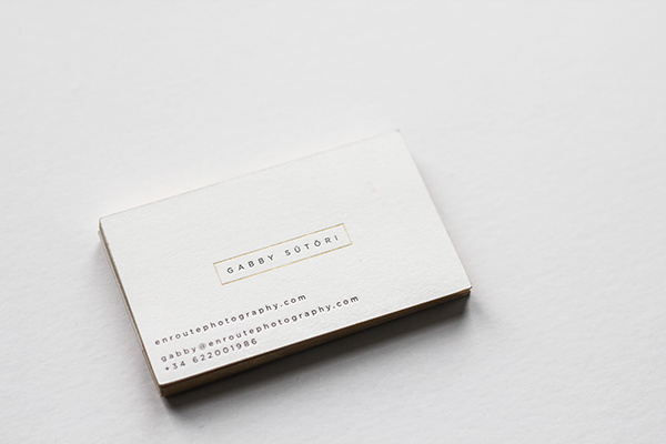 Business Card, stationary, gold, foil, letterpress, minimal, clean