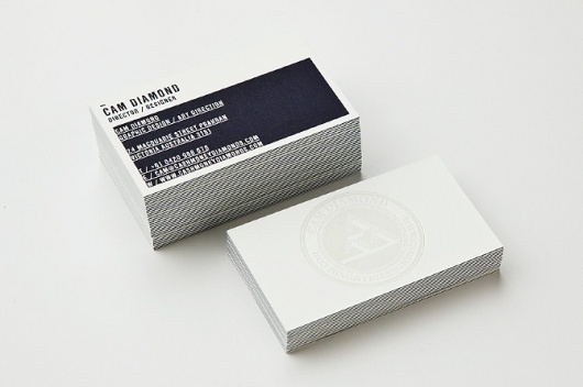 camdiamond #business #print #design #letterpress #identity #cards