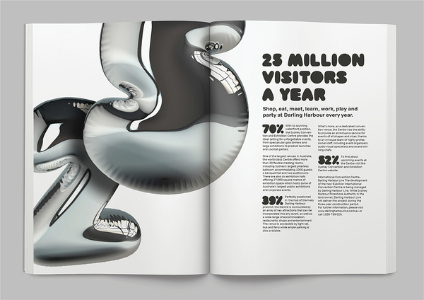 The world's first inflatable brand identity #branding #mike #rigby #interbrand #fireworks #identity #type #australia #3d #typography