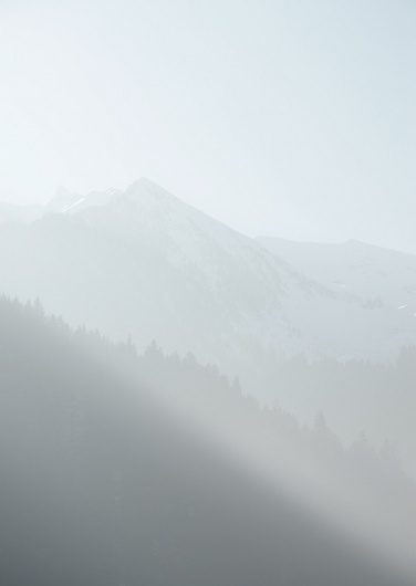 Deep into the cold mountain's heart on the Behance Network #mist #mountain #austria #cloudy