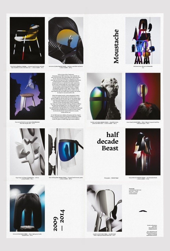Half decade Beast © Moustache Paris 2014 Graphic Design © Les Graphiquants 2014 Photography © Charles Negre 2014 #bgg