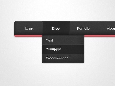 Dribbble - Pink & Black Menu Bar by Maki Myers #menu