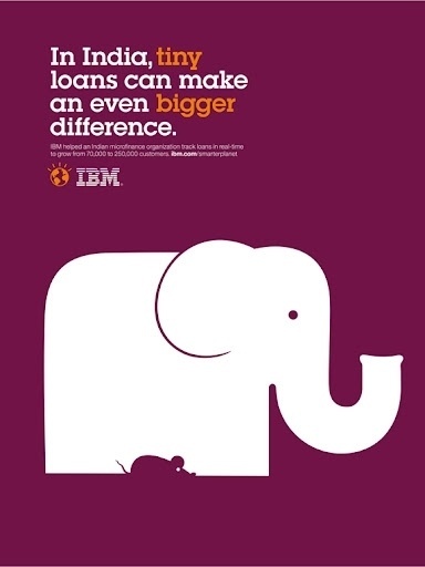 Dutch Uncle Agency { News Blog }: Noma Bar • IBM 'Oucomes' Campaign #negative #space #bar #ibm #poster #noma