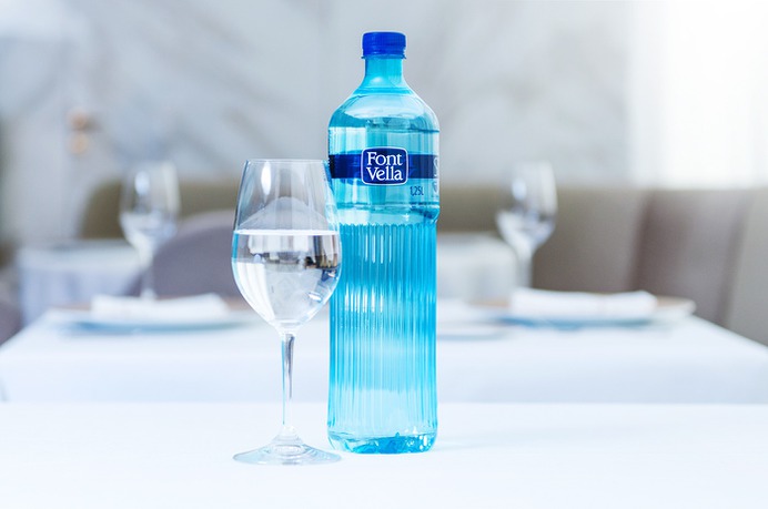 Packaging for water bottle. Font Vella. morillas branding on Behance