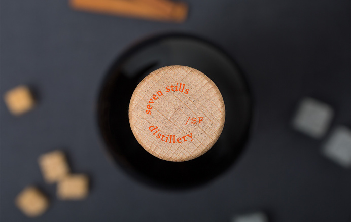 minimal Seven Stills whiskey distillery alcohol packaging branding corporate design bottle san francisco modern minimal designblog inspirati