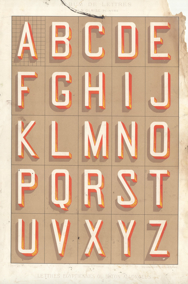 Alphabets_3 #typography #vintage #alphabet #dimension
