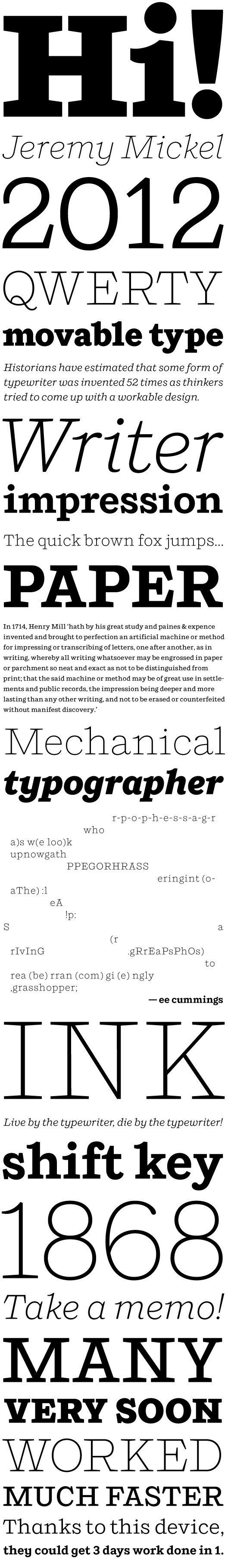 Shift by Jeremy Mickel #font #serif #mckl #slab #type #typography