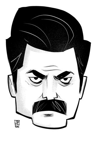 FFFFOUND! #& #parks #illustration #ron #rec
