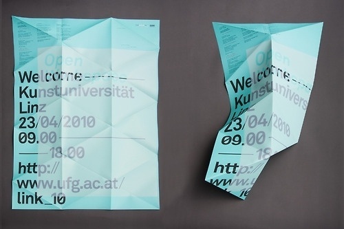 Woifi Ortner — Graphic Designer #akkurat #triangle #folded #poster #type