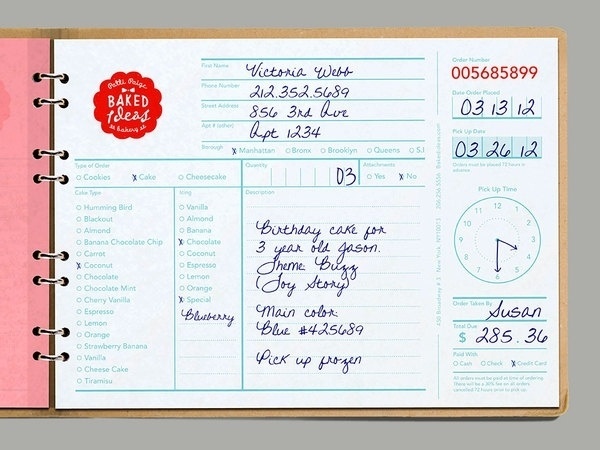 Baked Ideas on the Behance Network #form #red #branding #book #vintage #logo