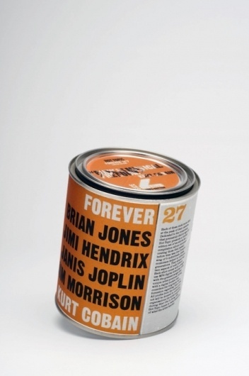 ETHAN CLARK #packaging #bold #orange #type #can