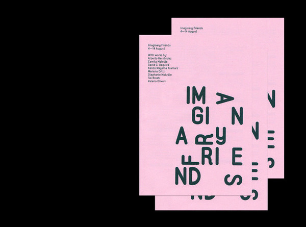 Imaginary FriendsCuration / Identity / Custom Type Here I go #graphic design #identity