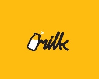LogoPond - Identity Inspiration - #milk #logo #typography