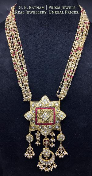 Pendant Set - gold diamond polki kundan meena jadau jewellery