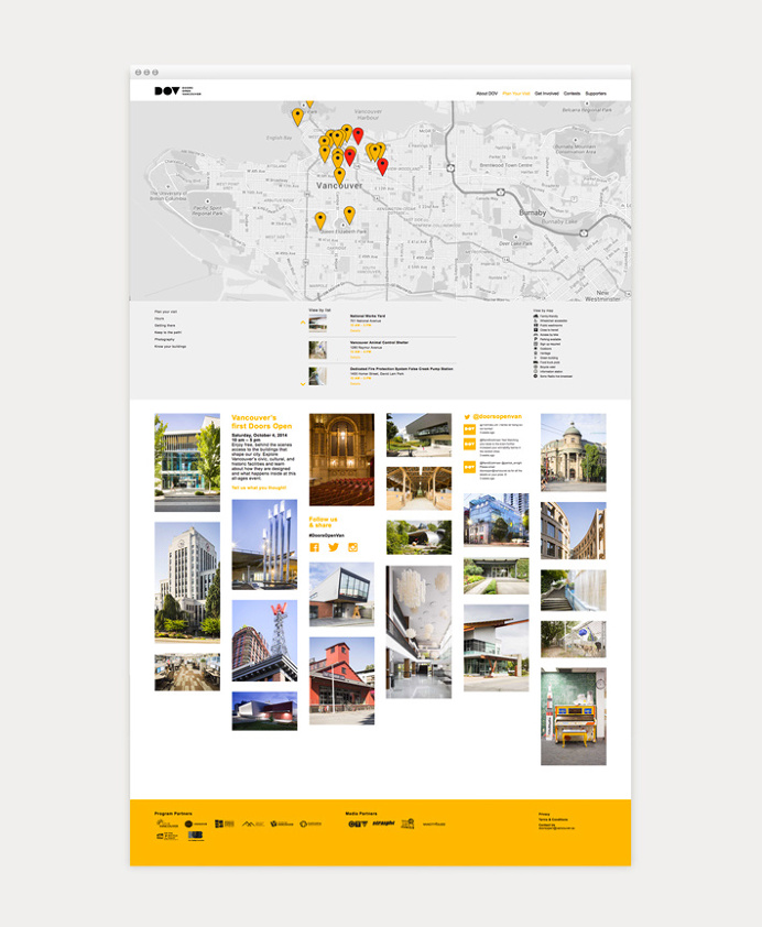 Doors Open Vancouver by Brief #branding #website