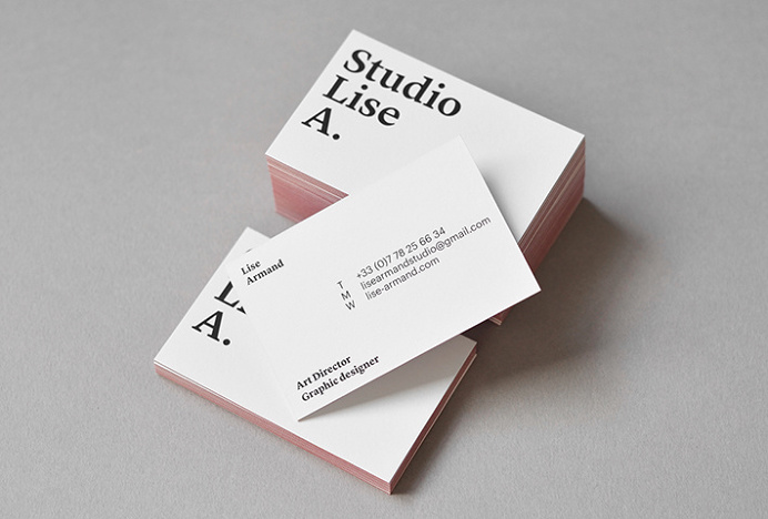 Studio Lise A. by Lise Armand #business #card #print #graphic #design
