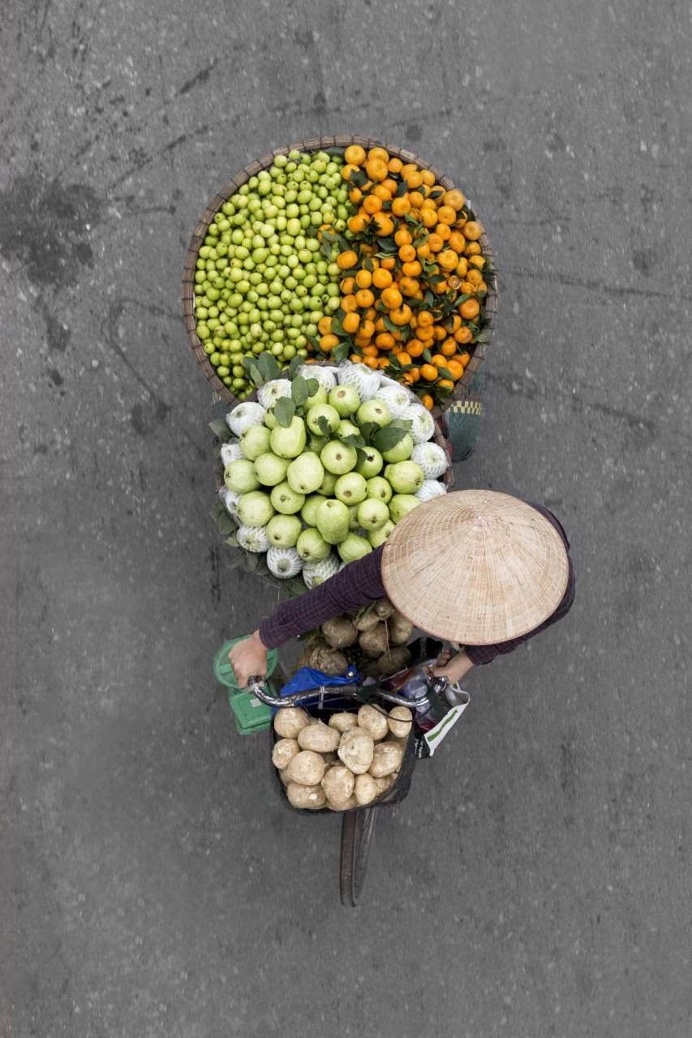 The Street Vendors in Hanoi from Above by Loes Heerink