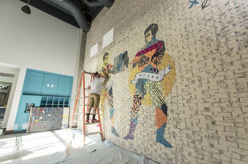 "OLD vs NEW" Mural 2018 www.KyleMosher.com