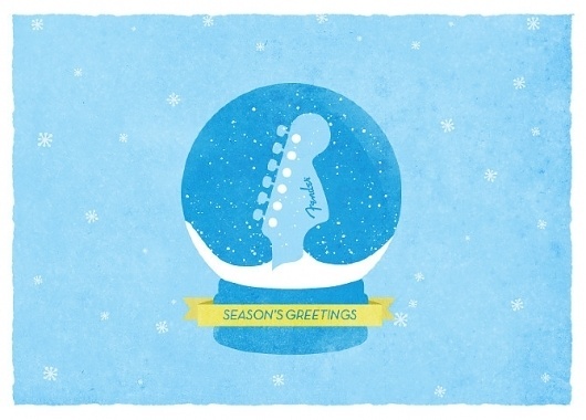 Jon Ashcroft Design & Illustration #holidays #fender #globe #snow #illustration