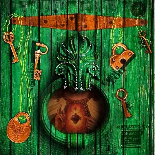 mua125 on the Behance Network #design #illustration #textile #fashion #verde #collage #keys