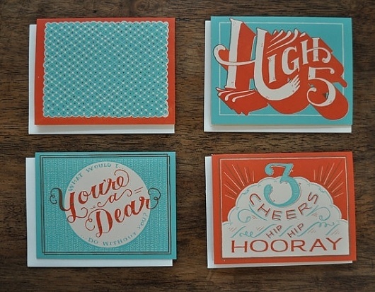 Hooray For You Hand Printed Card Set of 8 by MaryKateMcDevitt #you #mary #illustration #hooray #mcdevitt #for #kate