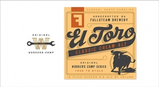 Brand Identity | Fullsteam Brewery | Helms Workshop #branding #typography