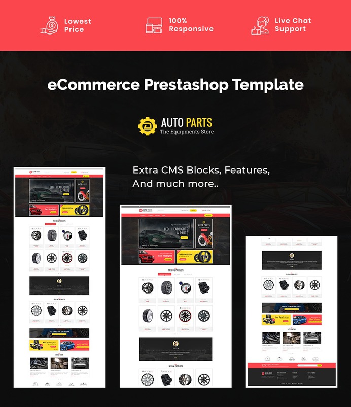 #Auto #Parts #Equipment Store - #Prestashop #Responsive #Theme | #TemplateTrip #eCommerce #Website #Design #Template
