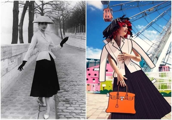 Ajax Lee Recreates Iconic Fashion Photographs With a Paper Props