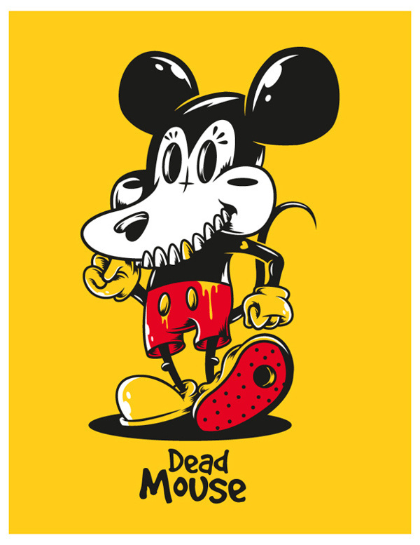 Dead Mouse on Behance #mouse #design #illustration #tee #dead #character