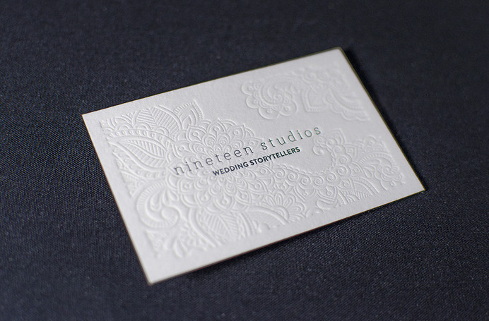 Stunning Letterpress Business Card #business #edges #card #painted #letterpress #cotton #paper
