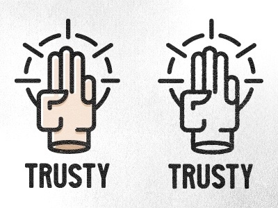 Dribbble - Trusty by Noah Jacobus #logo #vector #line work #hand