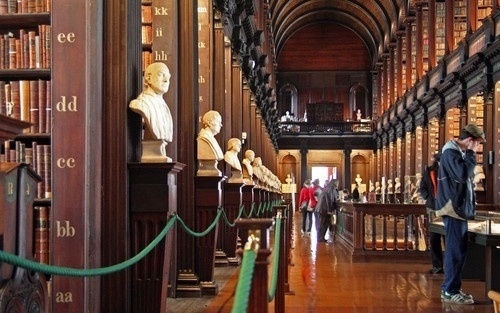The Daily Revolution • Library of Trinity College #libraries #interiors #college #trinity #architecture