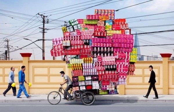 Photo Series Shows Chinese Porters Delivering Enormous Cargo on Bikes | Complex #photo #series