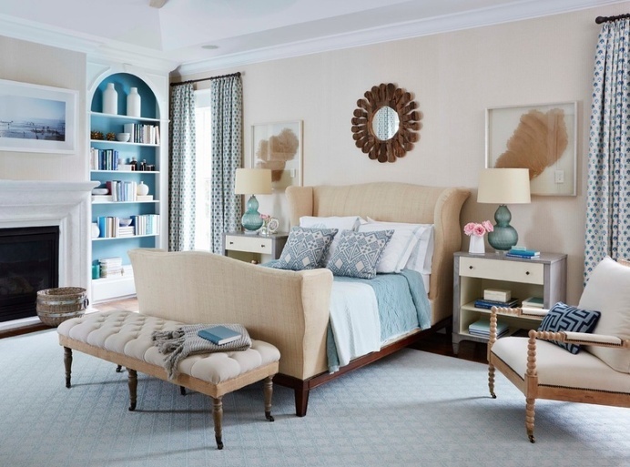 10 Signs That You Should Become An Interior Decorator #beige #traditonal #design #bedroom #decor #decorator #bed #blue