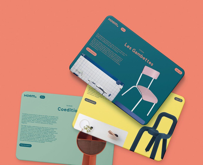 Hoem - Mindsparkle Mag MamboMambo designed the branding for Hoem – an eclectic European furniture store based in Miami. #logo #packaging #identity #branding #design #color #photography #graphic #design #gallery #blog #project #mindsparkle #mag #beautiful #portfolio #designer