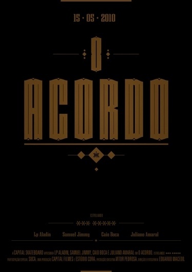 O Acordo #post #lettering #design #poster #type
