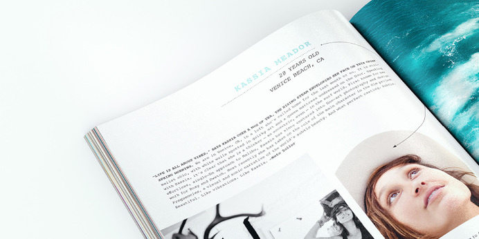 Surfing Magazine Editorial 2012 - Joy Stain #surf #surfing #print #layout #editorial #magazine #typography