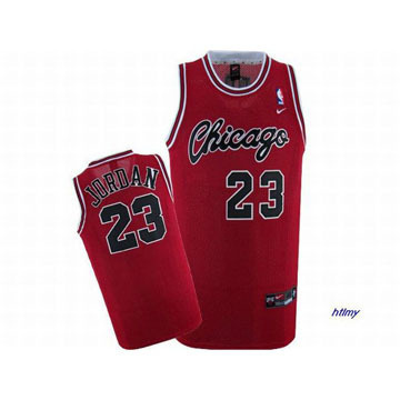 Michael Jordan Chicago Red Nike Jersey #23 Black Number