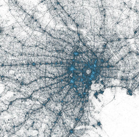 CJWHO ™ (Major Metropolises Visualized Through Tweets 1....) #metropolises #design #landscape #moscow #illustration #tokyo #twitter #art #york #europe #new