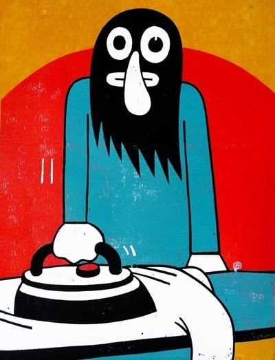 2009 : roman klonek #woodcut #klonek #print