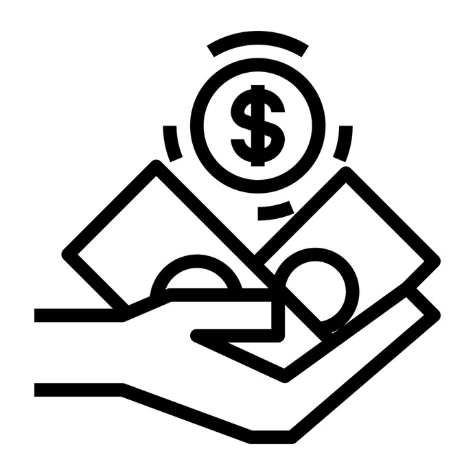 See more icon inspiration related to money, profit, cash, bank, bill, coin, Revenue, money bag, banking, currency, coins, business, business and finance, dollar symbol and hands and gestures on Flaticon.