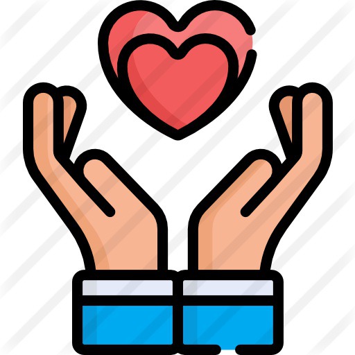 See more icon inspiration related to sympathy, healthcare and medical, hands and gestures, Solidarity, charity, donate, donation, hands and heart on Flaticon.
