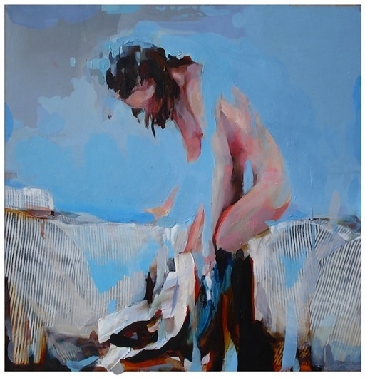 She's Slipping Away (15 pieces) - My Modern Metropolis #painting #bronaugh #joshua #girl