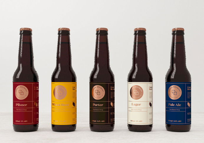 modern. beer, bottle, shape, circle, simple, modern