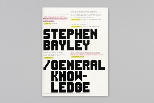 Booth-Clibborn Editions – Stephen Bayley: General Knowledge 2000 | Publication | Graphic Thought Facility #graphic #book #thought #facility