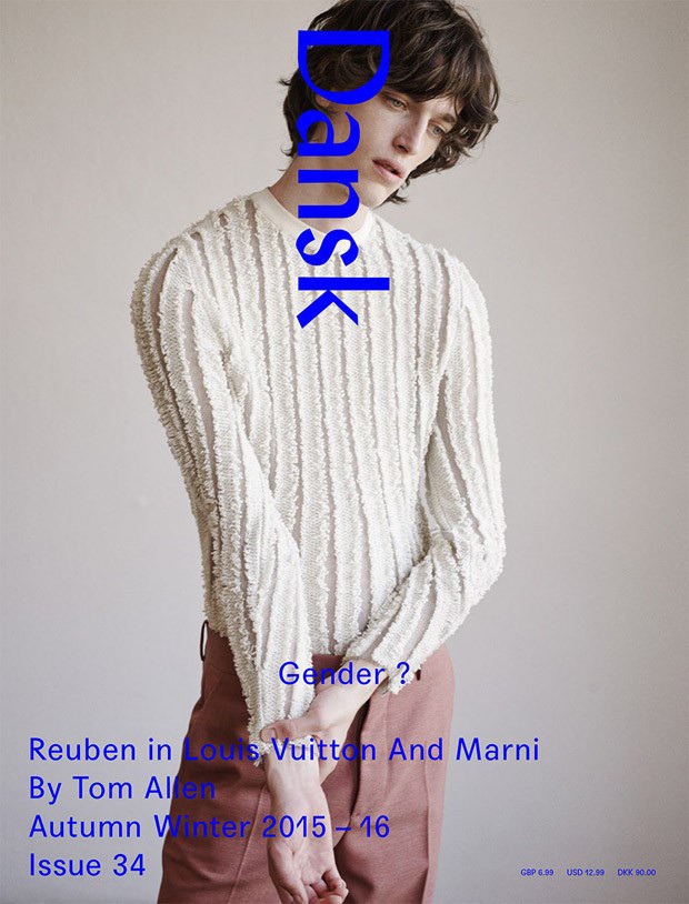 Reuben Ramacher Covers Dansk Magazine FW15