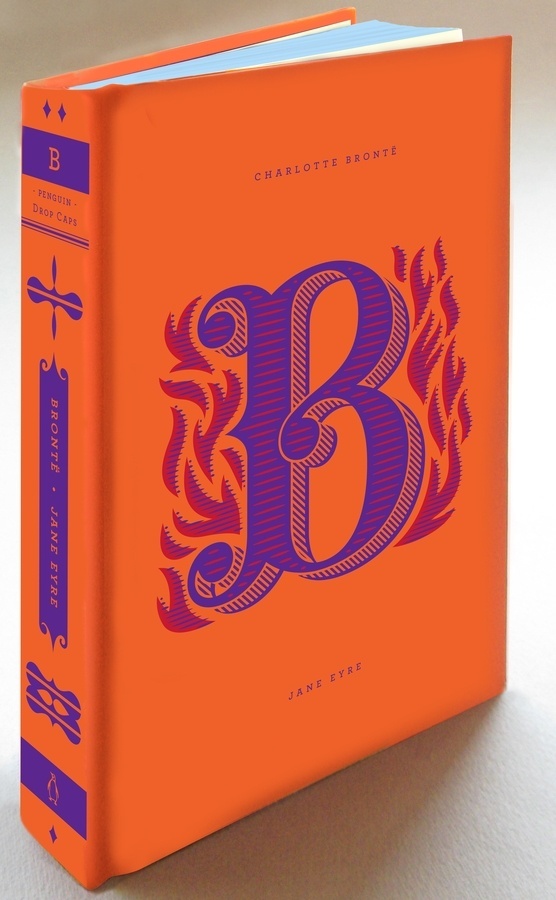 B #hische #orange #book #cover #drop #cap #jessica #daily #type