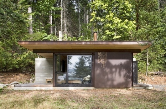 Olson Kundig Architects - Projects - Gulf Islands Cabin #corten #tom #architecture #cabin #kundig