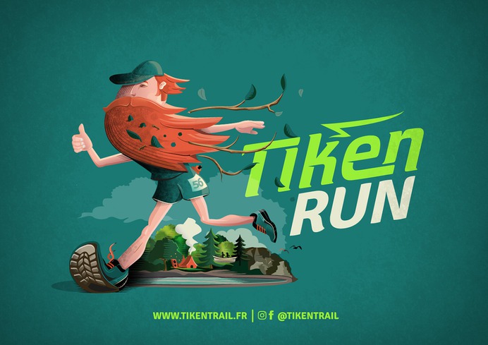 Affiche #poster #illustration #sport Tiken #Trail par Dezzig